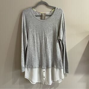 Anthropologie Dolan Grey Tunic Top
